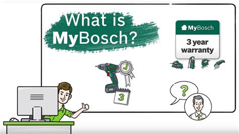 Extend your warranty from 2 to 3 years with MyBosch! .